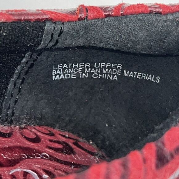 B.O.C Deep Red Paisley Embossed Suede Peggy Clog-EUR 39/US 8 - Picture 8 of 9